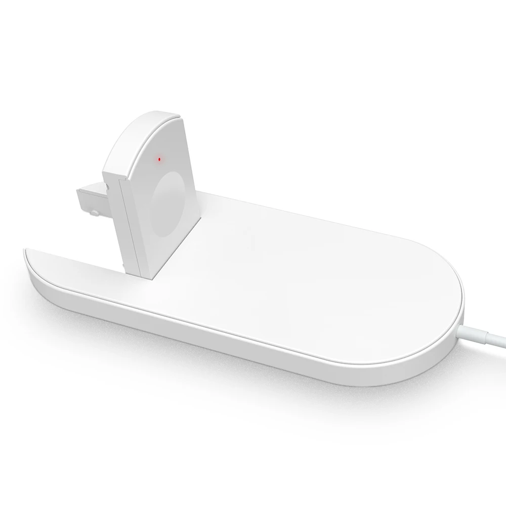 White FLOVEME Беспроводной Зарядное устройство для iPhone XR XS MAX X 8 QI Беспроводной зарядного устройства для Apple Watch 2 3 быстрая Зарядное устройство для samsung S8 S9 note 9 беспроводная зарядка зарядка беспроводная - Тип штекера: White