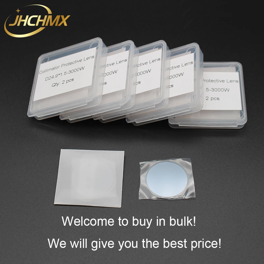 JHCHMX 10 шт./лот Raytools Collimator Защитный Объектив/стекло 24,9*1,5 мм 1064nm 3000 Вт QBH верхняя защита зеркала BT240S части