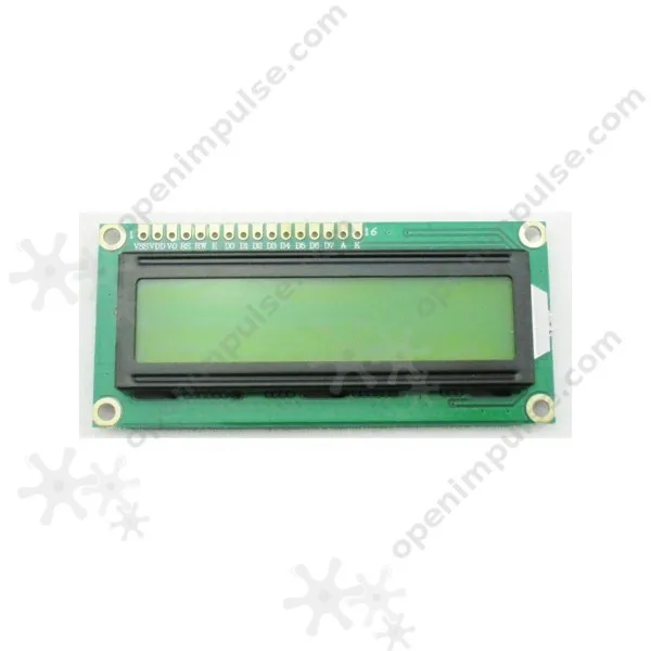 5В ЖК дисплей с желто зеленой подсветкой (1602)|lcd lcd|lcd 1602lcd 16 |