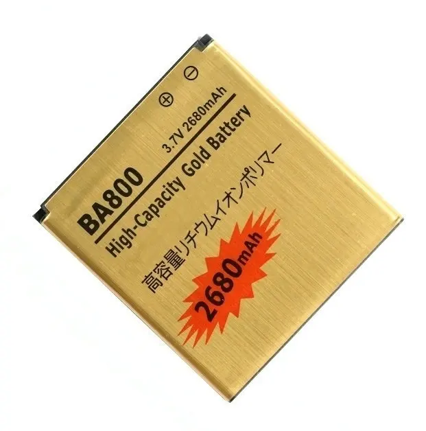 1x2680 mAh BA800 Золотой сменный литий ионный аккумулятор для V S Nozomi ARC HD LT26i LT26 LT25i AB 0400 +