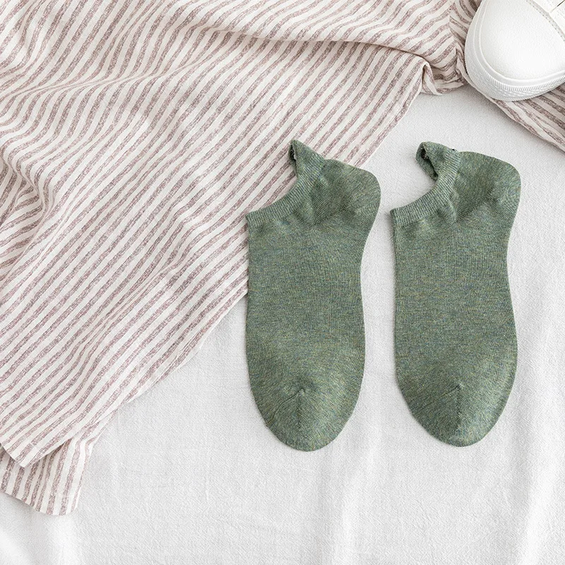 4 Kawaii Embroidered Expression Women Socks Happy Fashion Ankle Funny Socks Women Cotton Summer 1 Pair Candy Color - Цвет: 4