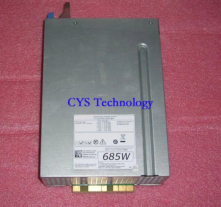 Бесплатная доставка оригинальный T5610 источника питания YP00X WPVG2 685W F685EF 00 DEL D 0685ADU00 101