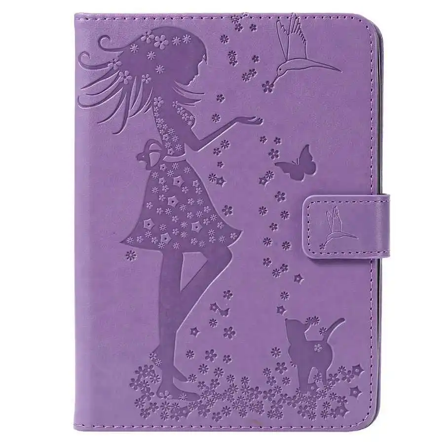 purple Чехол для нового Paperwhite 4 10го поколения, чехол для Amazon Kindle Paperwhite 1, 2, 3, 4, 6 дюймов, Чехол+ пленка+ ручка - Цвет: purple
