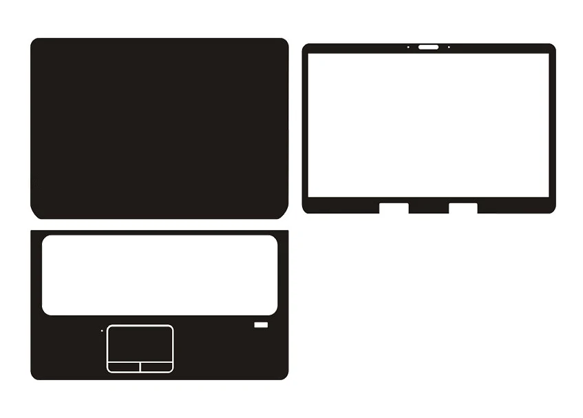 Наклейка для ноутбука клейкие стикеры из углеродного волокна Защитная пленка HP