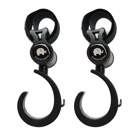 A pair of hooks Многофункциональная сумка для подгузников для мам, сумка для детских колясок, рюкзак для путешествий, дизайнерская сумка для ухода за ребенком - Цвет: A pair of hooks