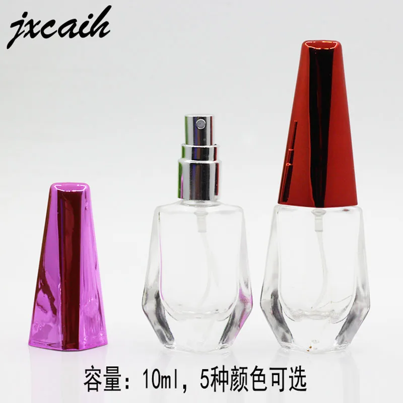 50pcs 10ML Color Glass Perfume Bottle Mini Spray Bottle Travel Portable Can Fill Cosmetics Empty Container