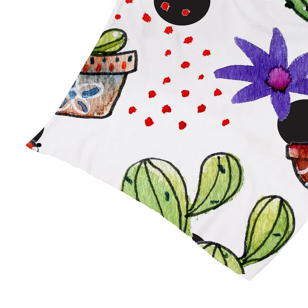 Cactus Plant Pattern Printed Rectangle Swimming Bath Towel Microfiber Shower Swimwear Blanket Beach YJ0009 | Дом и сад