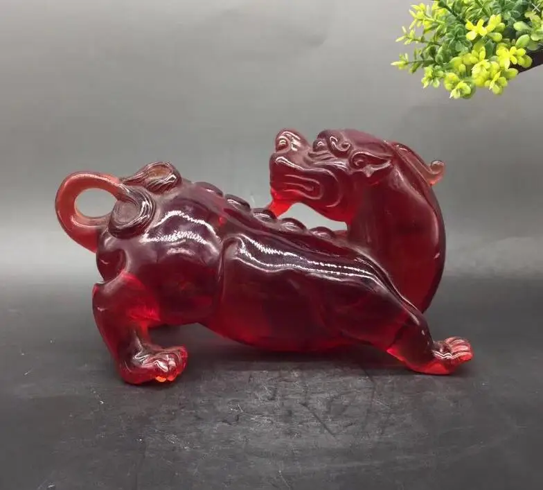 Китай Joss искусственная пчелиный воск бассейн крови флуоресцентная статуя pixiu 17*10