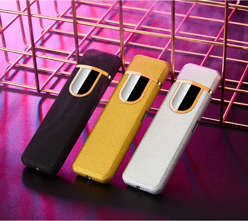 TP995 сенсорная USB перезаряжаемая Зажигалка Ветрозащитная Электронная зажигалка, двухсторонняя Зажигалка для сигарет