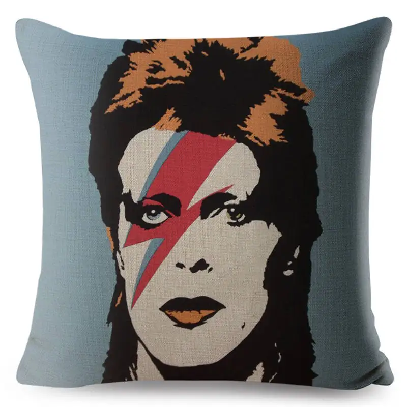 FOKUSENT David Bowie накидки на подушки Euroeapn американский стиль рок н поп Стиль Наволочка
