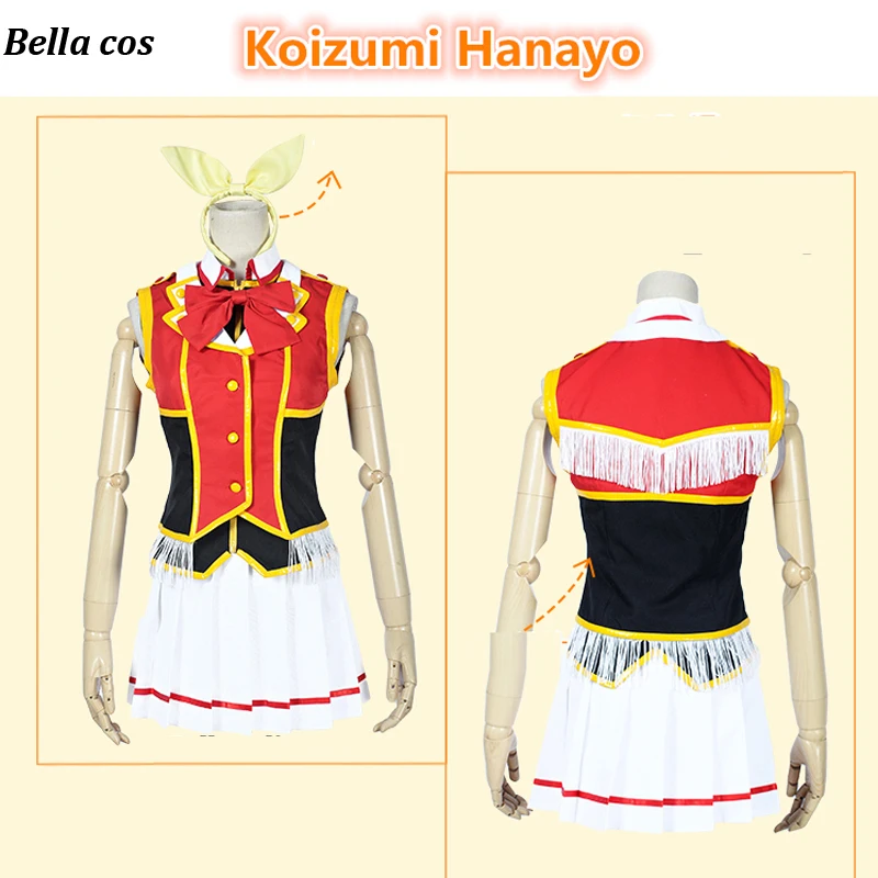 Lovelive Коидзуми Hanayo карнавальный костюм наш жить своей жизнью красное платье этап