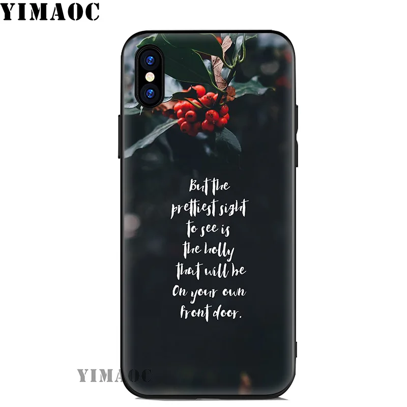 YIMAOC Scenary Positive Quotes Soft Silicone Case for iPhone 11 Pro Xr Xs Max X or 10 8 7 6 6S Plus 5 5S SE |