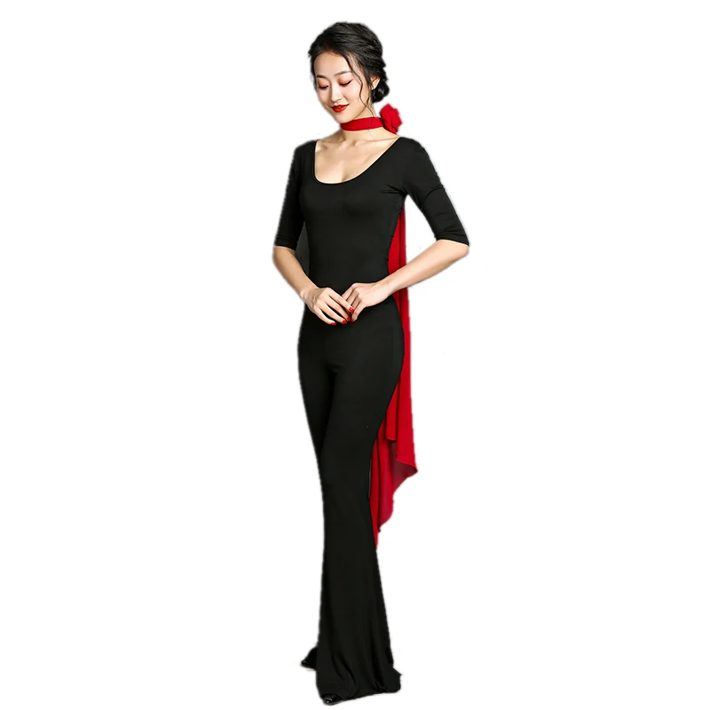 Women Pants Belly Dance Long Dancing Training Trousers Wide Leg Fitness Clothing Workout Breathable Midwaist Baggy Clothes | Женская