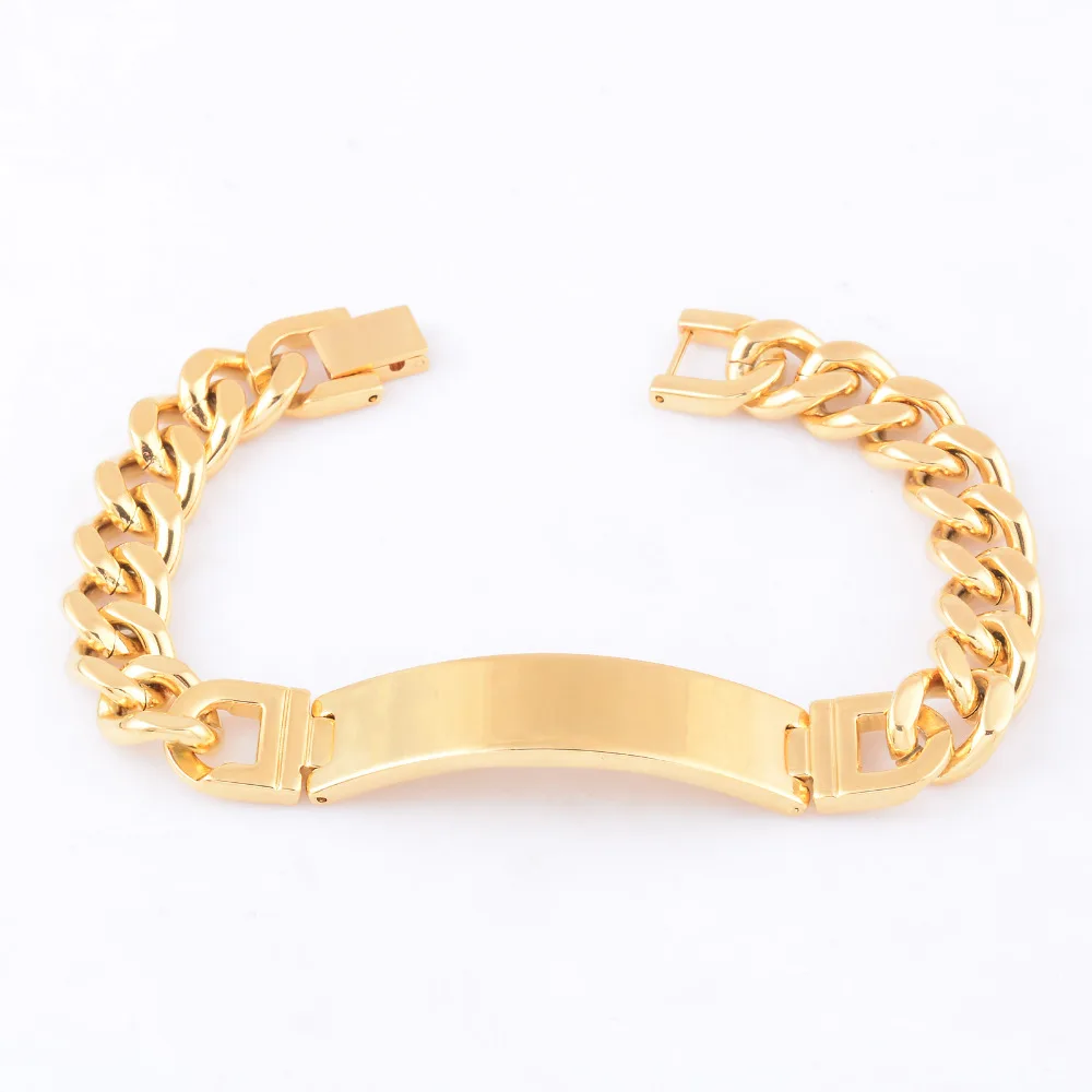 Модный браслет из нержавеющей стали шириной 12 мм ювелирные изделия для мужчин и