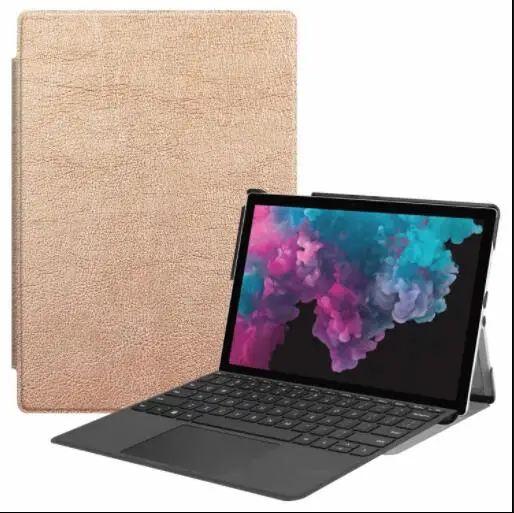 Pro456 роскошный кожаный тонкий чехол с откидной крышкой для Microsoft Surface Pro 4 5 6 12 3 &quot2018