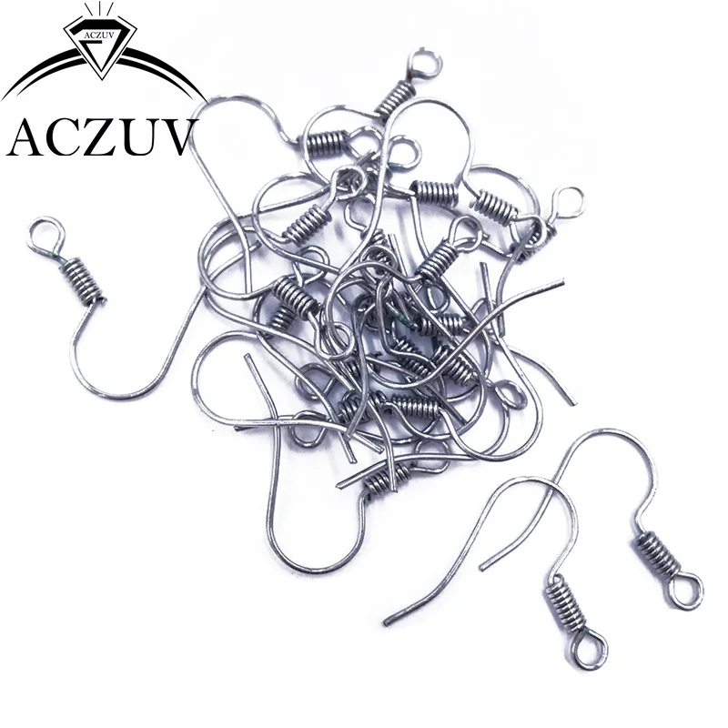 Оптовая продажа 2000 шт Серьга-пружина крючки серьги ювелирные изделия серебро