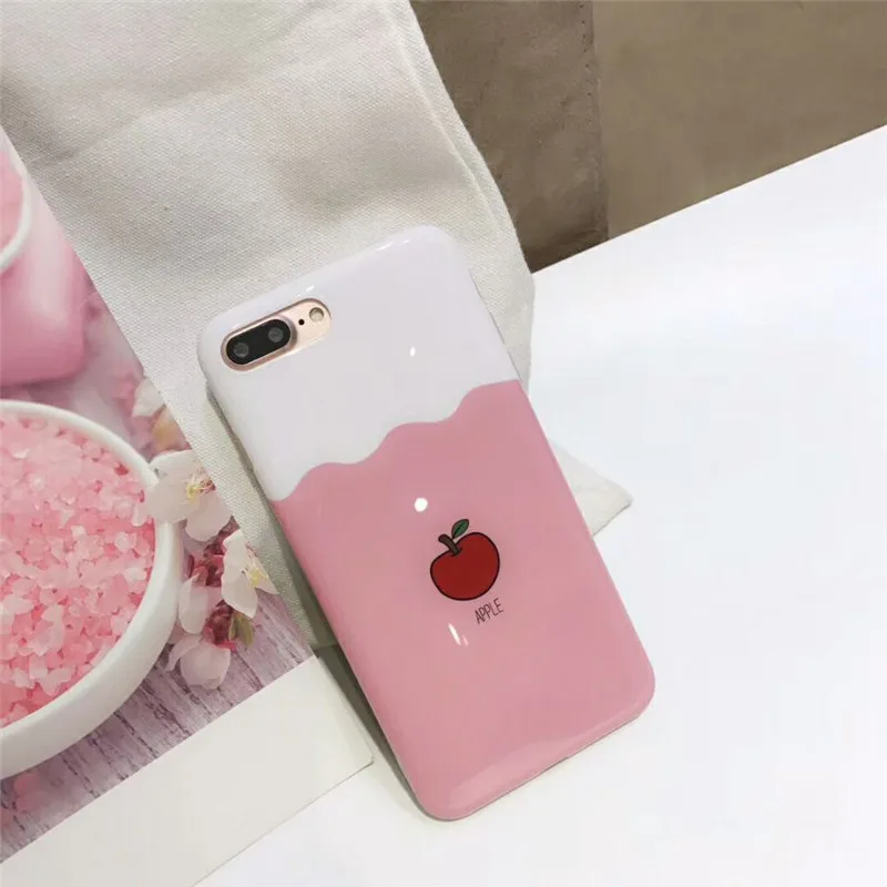 DISCASE Телефон чехол для iphone 8 плюс 7 6 6s plus X летом свежие фрукты IMD забавные пара