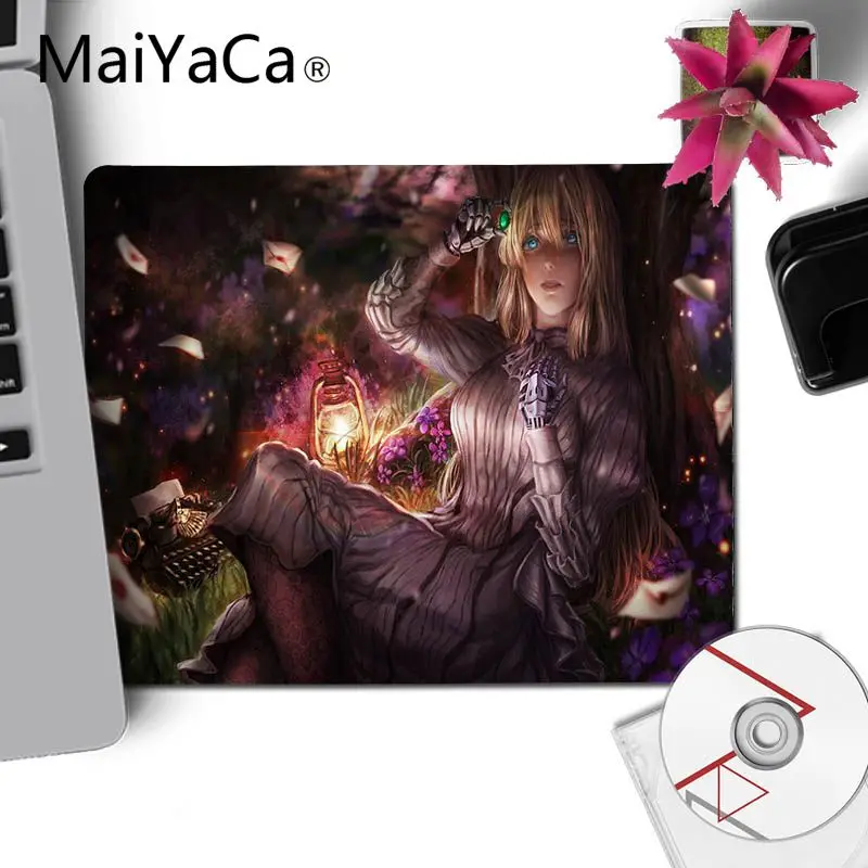 Коврик для мыши MaiYaCa фиолетовый evergarden girl с японским аниме дизайн сделай сам