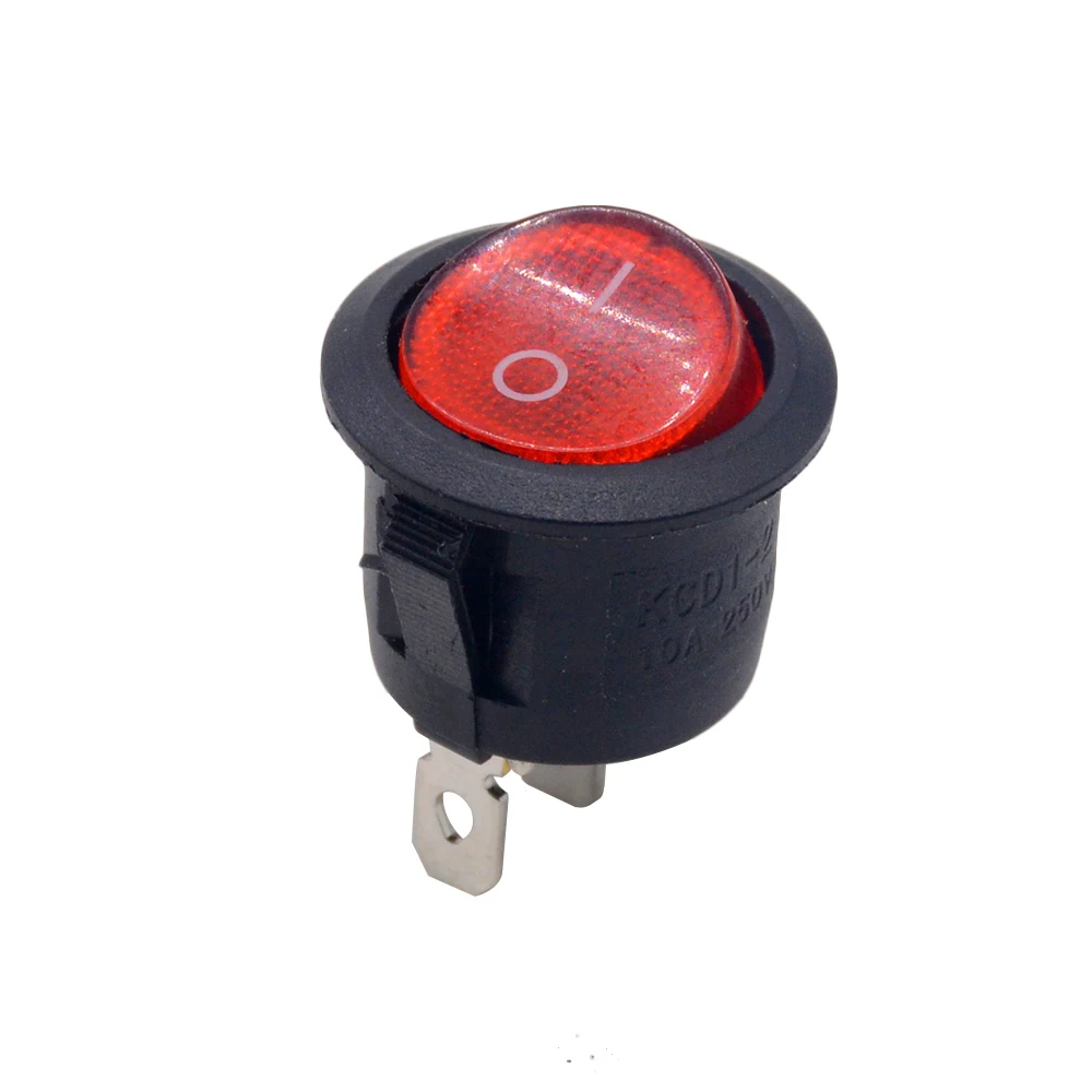 5 шт./лот SPST 2/3/4/6PIN на включение/выключение Круглый/квадратный лодка кулисный переключатель автомобиль приборной панели грузовик на колесах ATV дома KCD