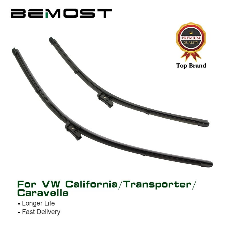

BEMOST Car Wiper Blades Natural Rubber For Volkswagen California/Transporter/Caravelle T5 /T6 Model Year From 2003 To 2017