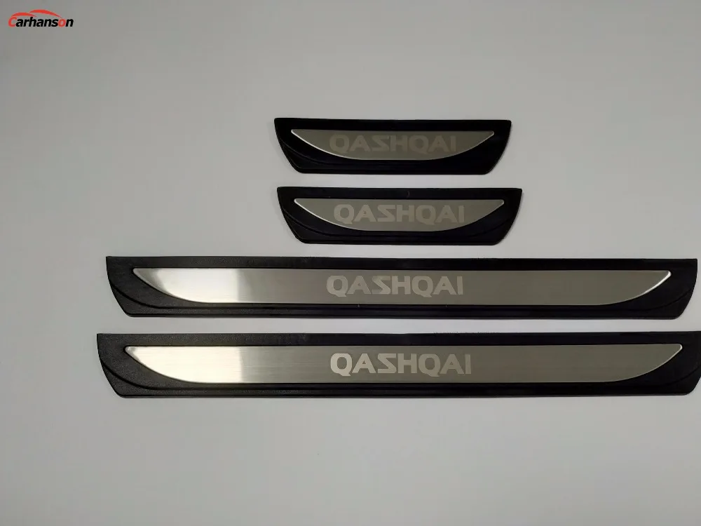 Для Nissan Qashqai J11 аксессуары Нержавеющая сталь Пластик порога Накладка гвардии протектор стайлинга автомобилей Стикеры наклейки на авто автотовары
