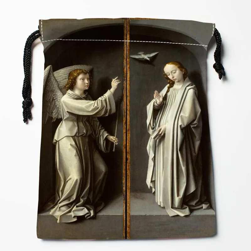 Лучший Ангел Drawstring Сумки Пользовательские хранения печатных получить мешок