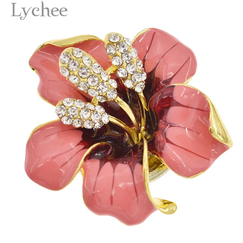 Дизайн ящика Lychee Life с кристаллами и цветами ручка стразы металлический шкафчик