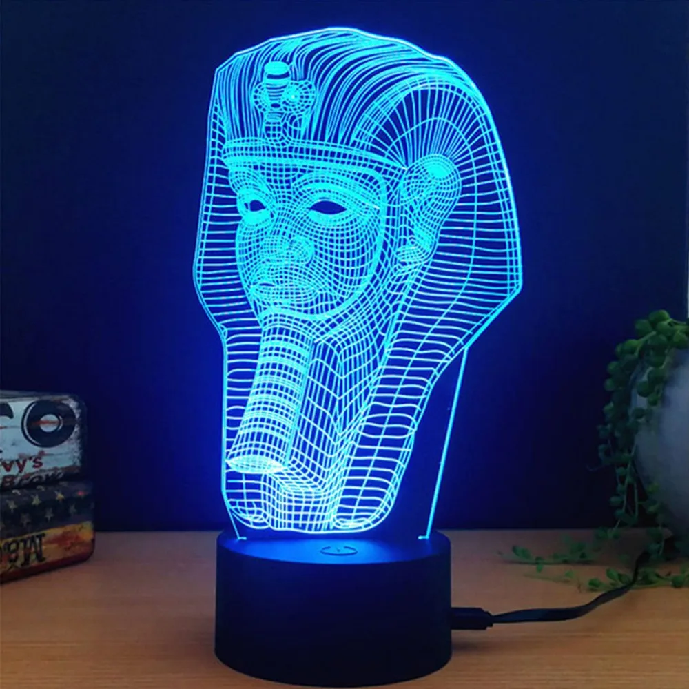 USB Touch Switch Table Desk Light 3D Acrylic LED Night Lamp Atmosphere for Home Office Best Gift | Лампы и освещение