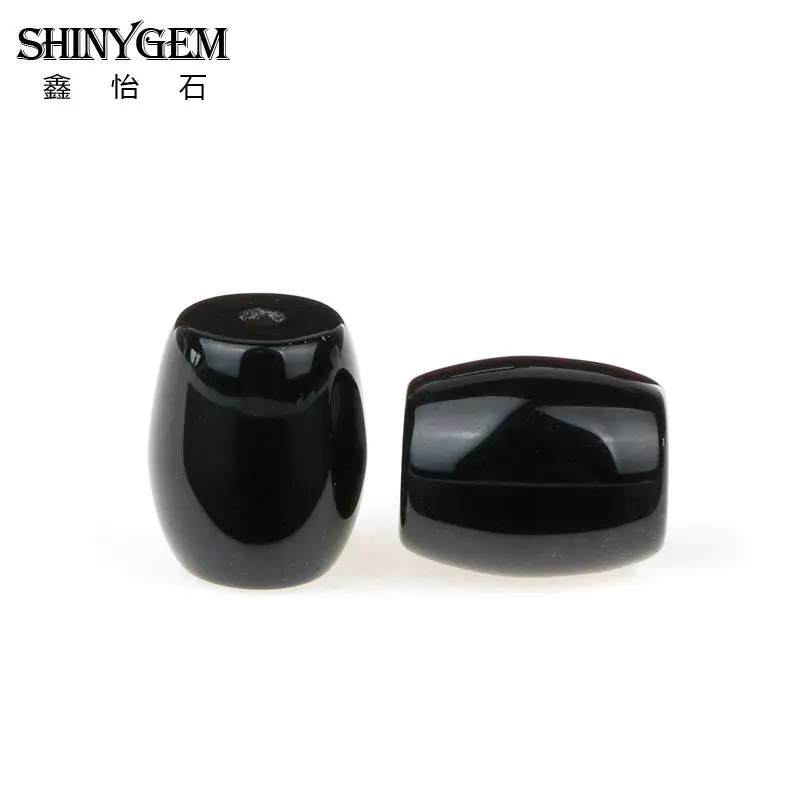 Горячая Распродажа натуральный камень Овальный бисер ограненный черный оникс