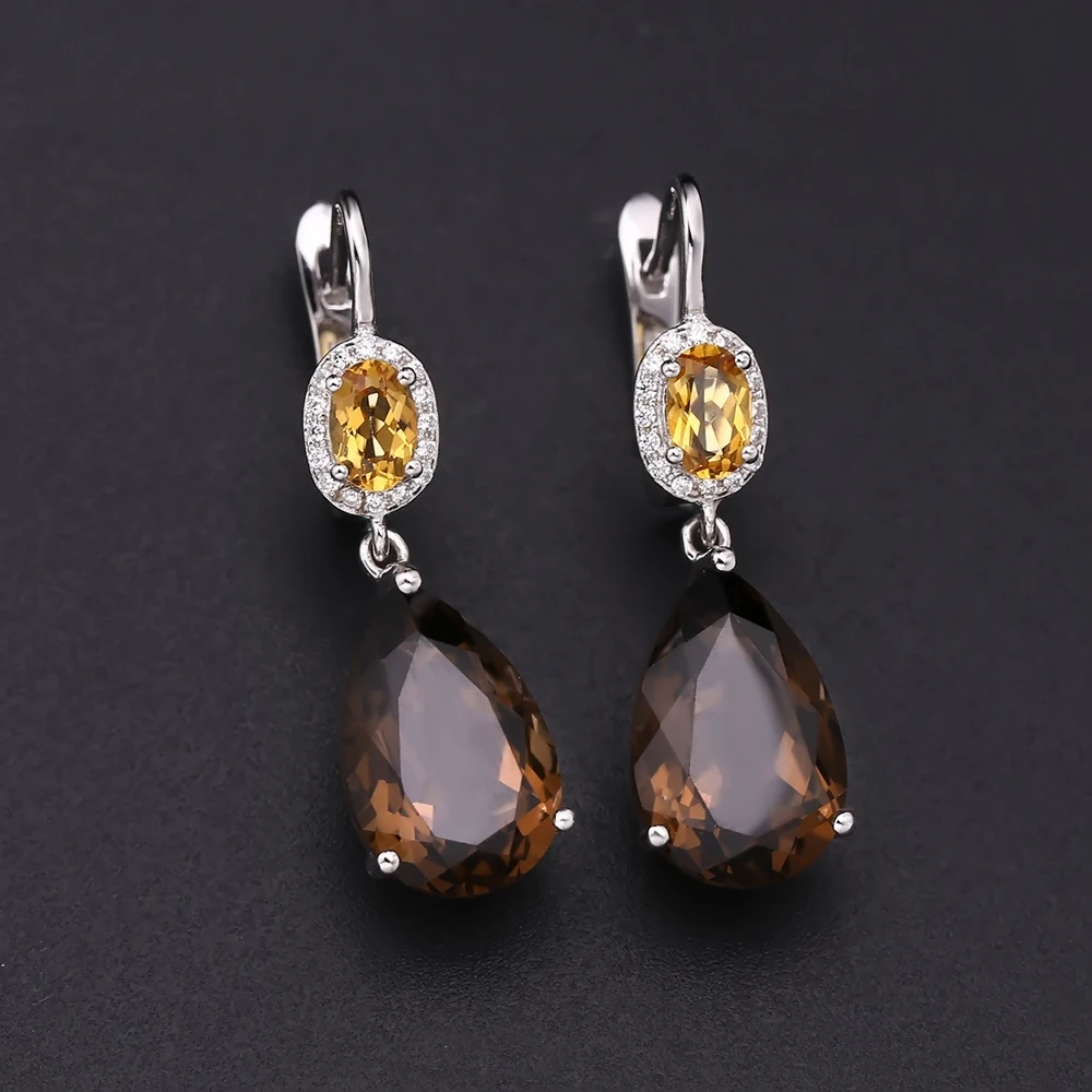 Драгоценный камень балет 10.44Ct Натуральный дымчатый кварц желтого цвета