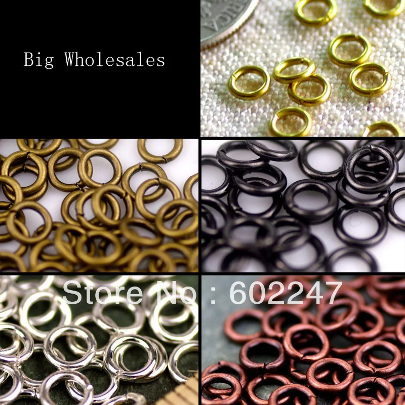 

Free Shipping DIY Jewelry 6mm Open Jump rings Wholesales, Jumpring Findings Wholesales, 2000pcs/lot
