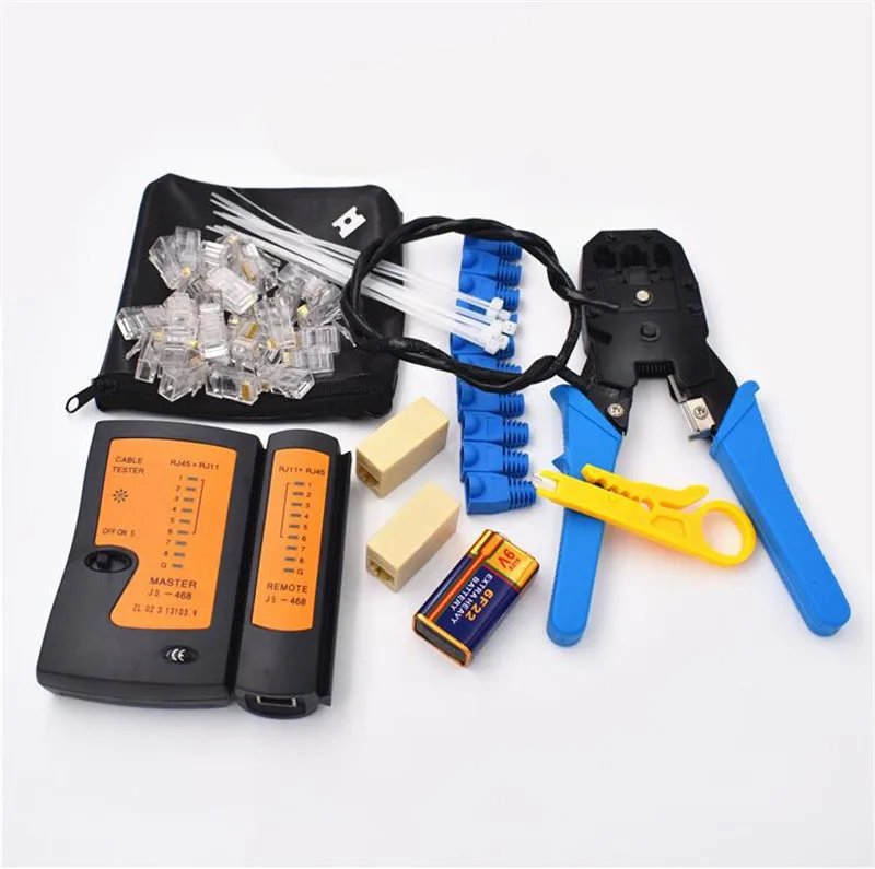 Wire Stripper Network Tool Set Cable Tester Detector Crimping Connectors Crimp Crimper Pliers | Инструменты