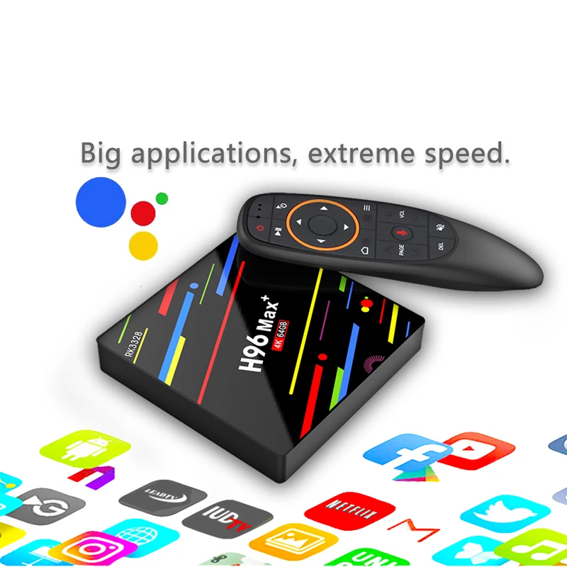 H96 MAX Plus Smart tv Box Android 9,0 4 Гб ОЗУ 64 Гб Rockchip RK3328 H.265 4K 2,4G/5G Wifi Youtube Netflix Google Play телеприставка
