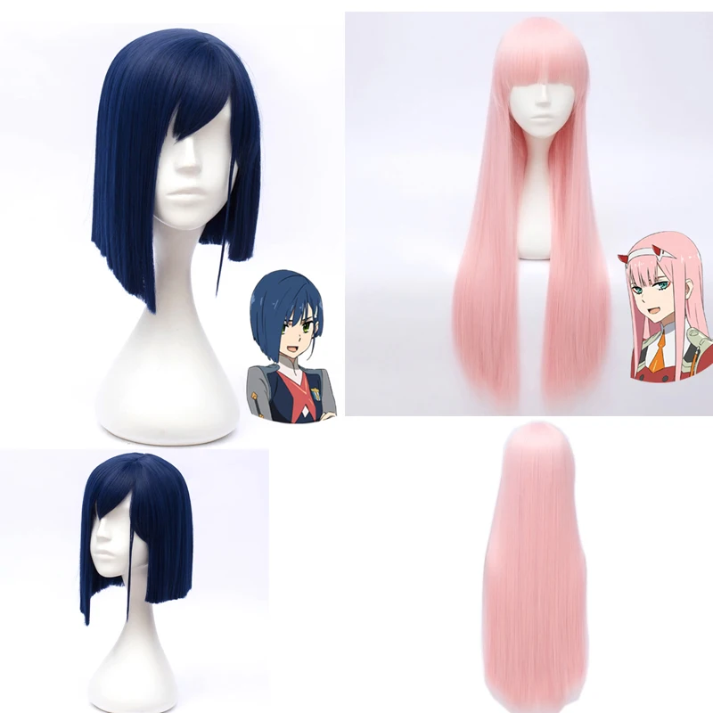 Парики IHYAMS для косплея 80 см с изображением животных любимых в Franxx ZERO TWO CODE: 002