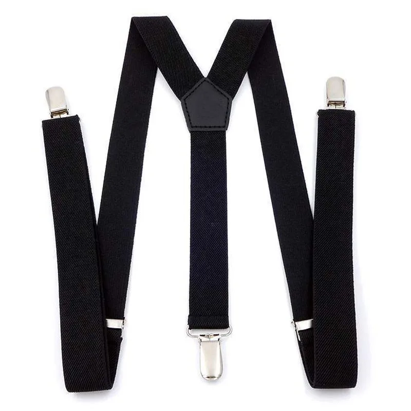 

European and American fashion goes with solid color suspenders FY18102004