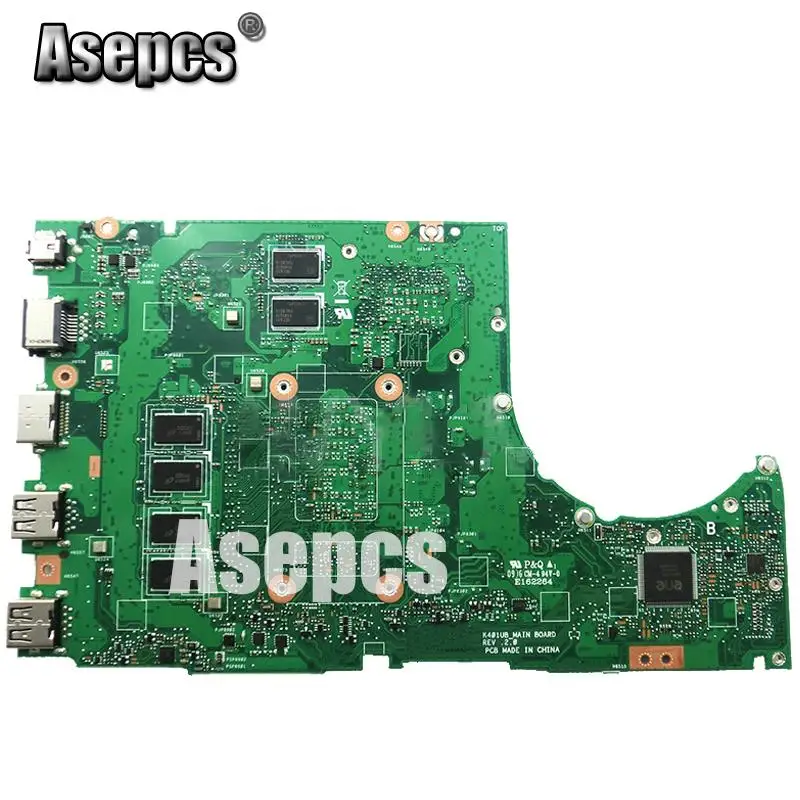 asepcs with 8gb ram i5 6200 cpu for asus k401ub k401u a401ub k401uq k401ub laptop motherboard tested100 work original mainboard free global shipping