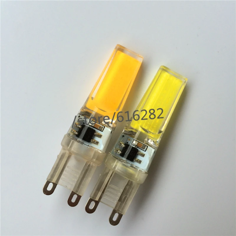 Супер яркая G4 G9 E14 COB AC220V 9 Вт диммируемая лампа замена для люстры хрустальная LED