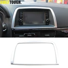 Для Mazda Cx-5 Cx5 Ke 2012 2013 2014 2015 2016 хромированный интерьер приборной панели центральное управление Navi защита экрана отделка рамка украшение