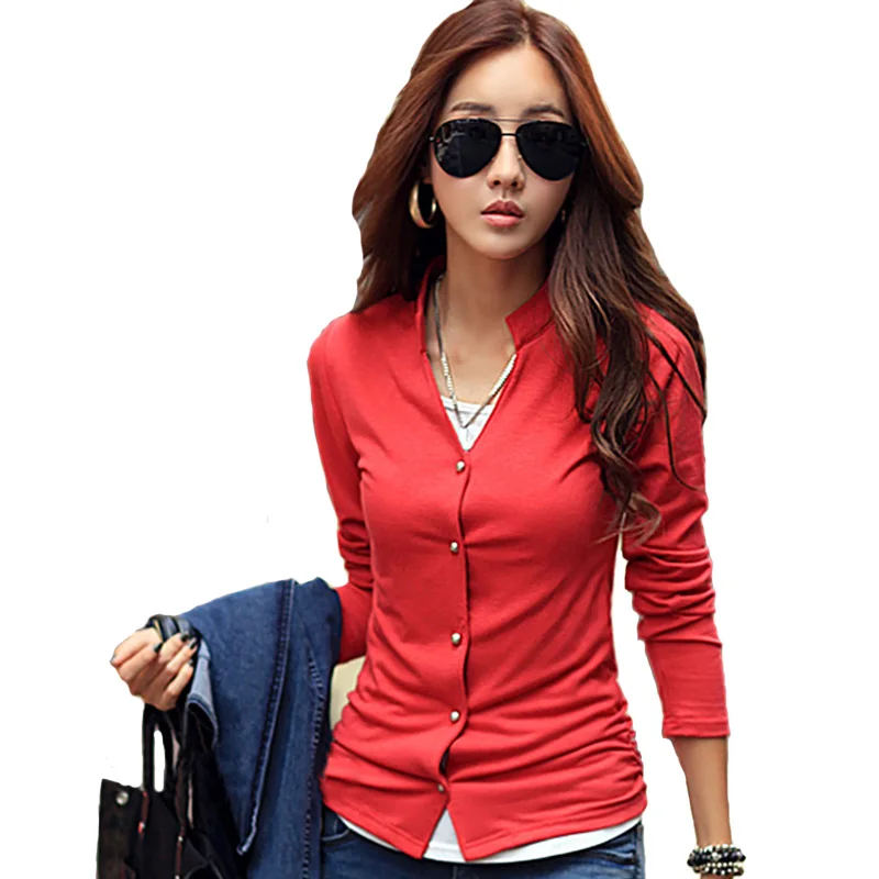 2018 зима-осень Для женщин Блузка модные однотонные Кимоно Кардиган Топы с