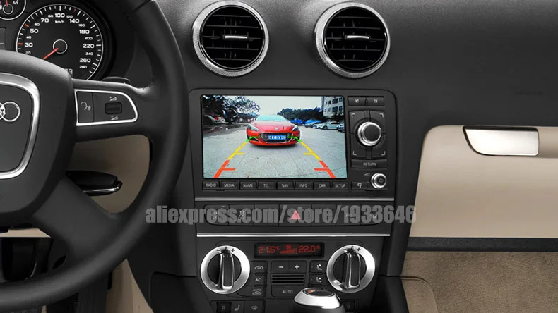 Автомобильная парковочная камера для Audi A3 S3 RS3 8P 2003~ 2013, Автомобильная камера заднего вида с ручкой багажника для Audi A4 S4 RS4 B6 B7 2001~ 2008