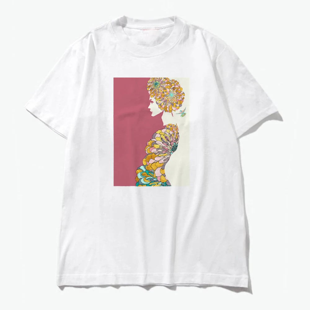 2019 летняя модная женская футболка с крутым принтом белые хлопковые женские