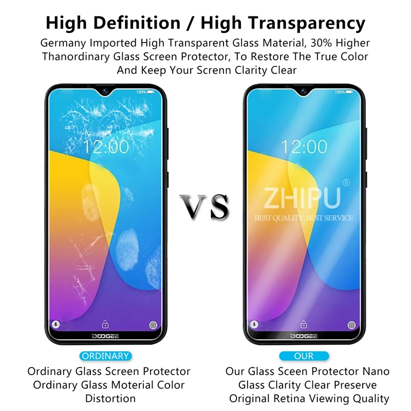 Закаленное стекло Для DOOGEE X90 защитное 2.5D 9H Премиум защитная пленка|Защитные