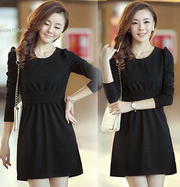 Новая Мода Осень И Зима Женщины С Длинным Рукавом Сексуальное Платье тонкий