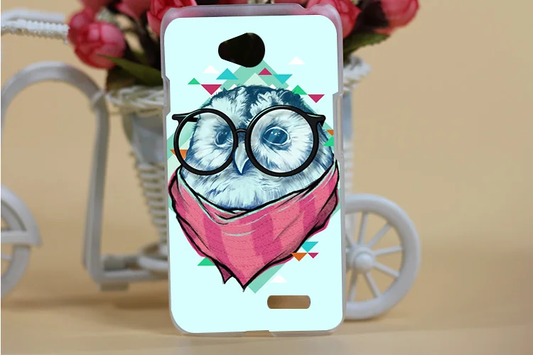 Жесткий чехол из поликарбоната С Рисунком Тигра льва медведя для LG L65 Optimus/diy чехол для LG Optimus L65 Dual D285 D280
