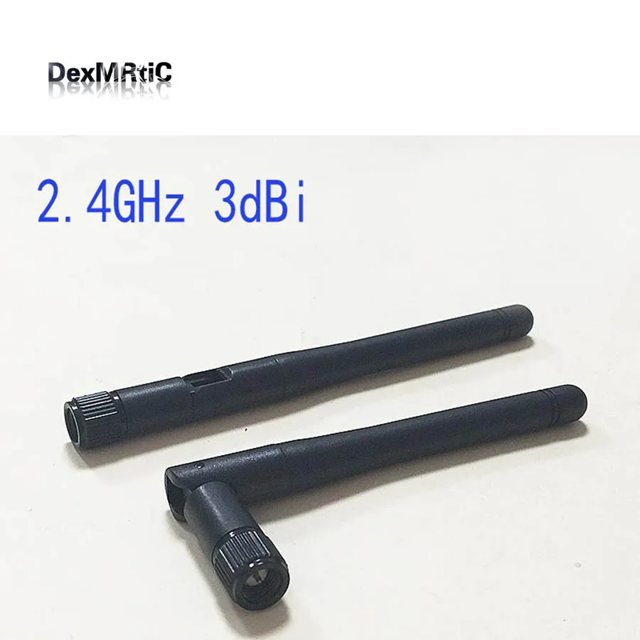 1 шт. 2 4 ГГц 3dBi Wi Fi антенна SMA мужской Беспроводной WLAN черный Omni Складная на высоком