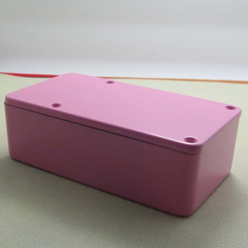 Алюминиевая металлическая гитарная педаль 1590N1 stomp box pink 120 (L) x66 (W) x39(H) мм