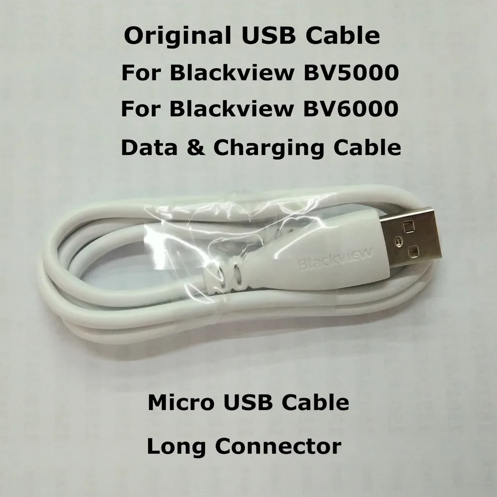 В наличии! Оригинальный USB кабель Blackview BV6000 BV5000 длинный разъем Micro для передачи