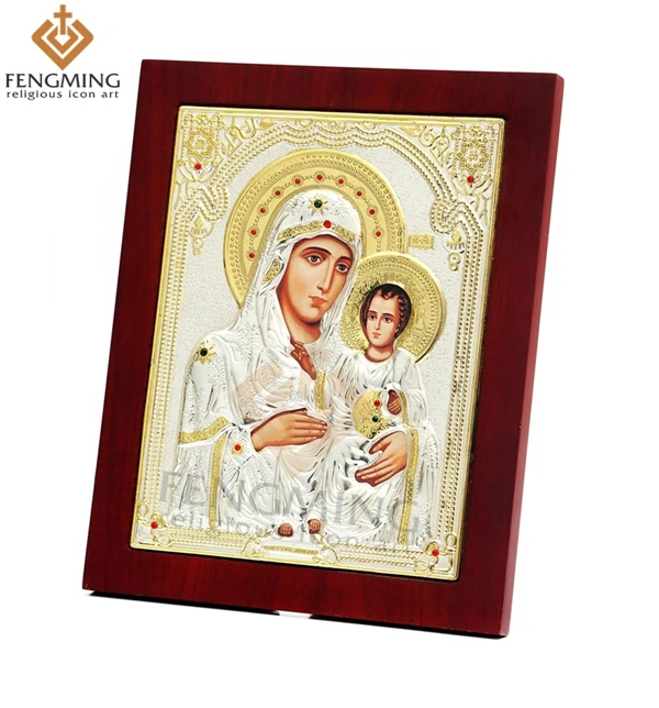 Очаровательная Дева Мария искус и Иисус русская греческая икона товары для
