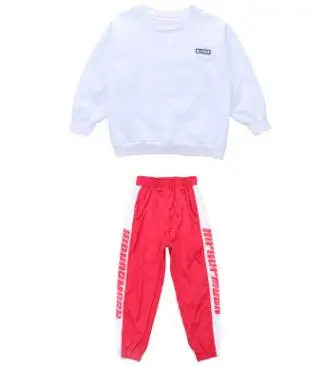 2PCS Set Комплекты детской одежды, танцевальный костюм в стиле хип-хоп для мальчиков, детский спортивный костюм с длинными рукавами, одежда для мальчиков-подростков, спортивный костюм для детей 8, 10, 12, 16 лет - Цвет: 2PCS Set