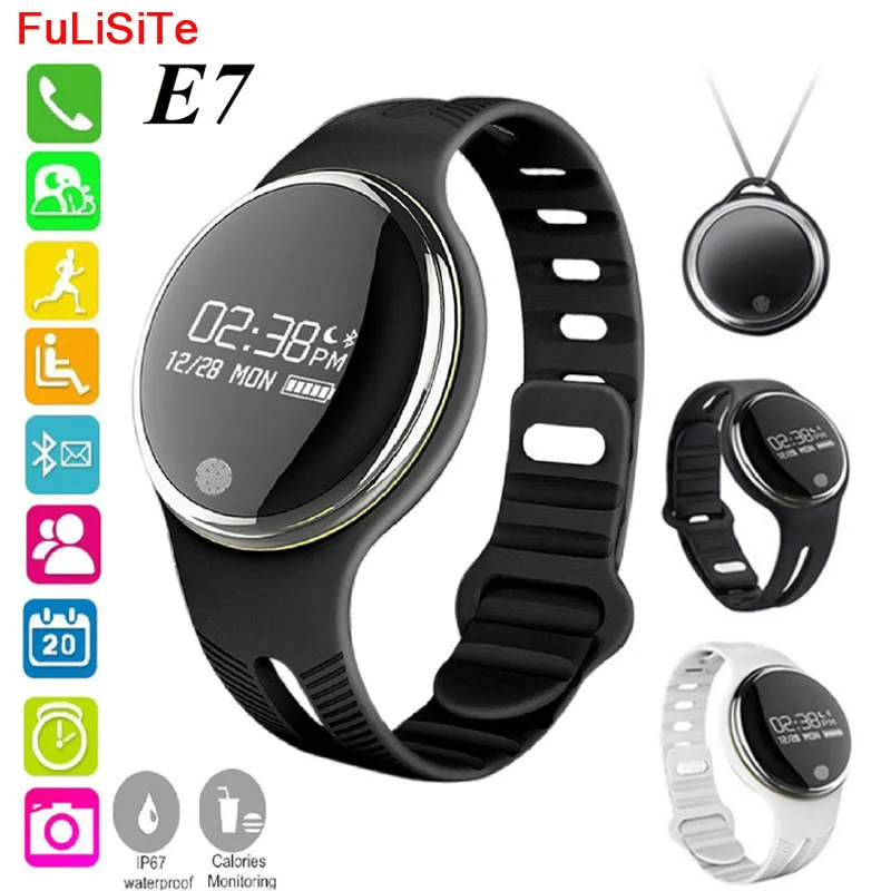 E07 Смарт-браслет ip67 звонки SMS напоминание Смарт-часы плавание фитнес-трекер